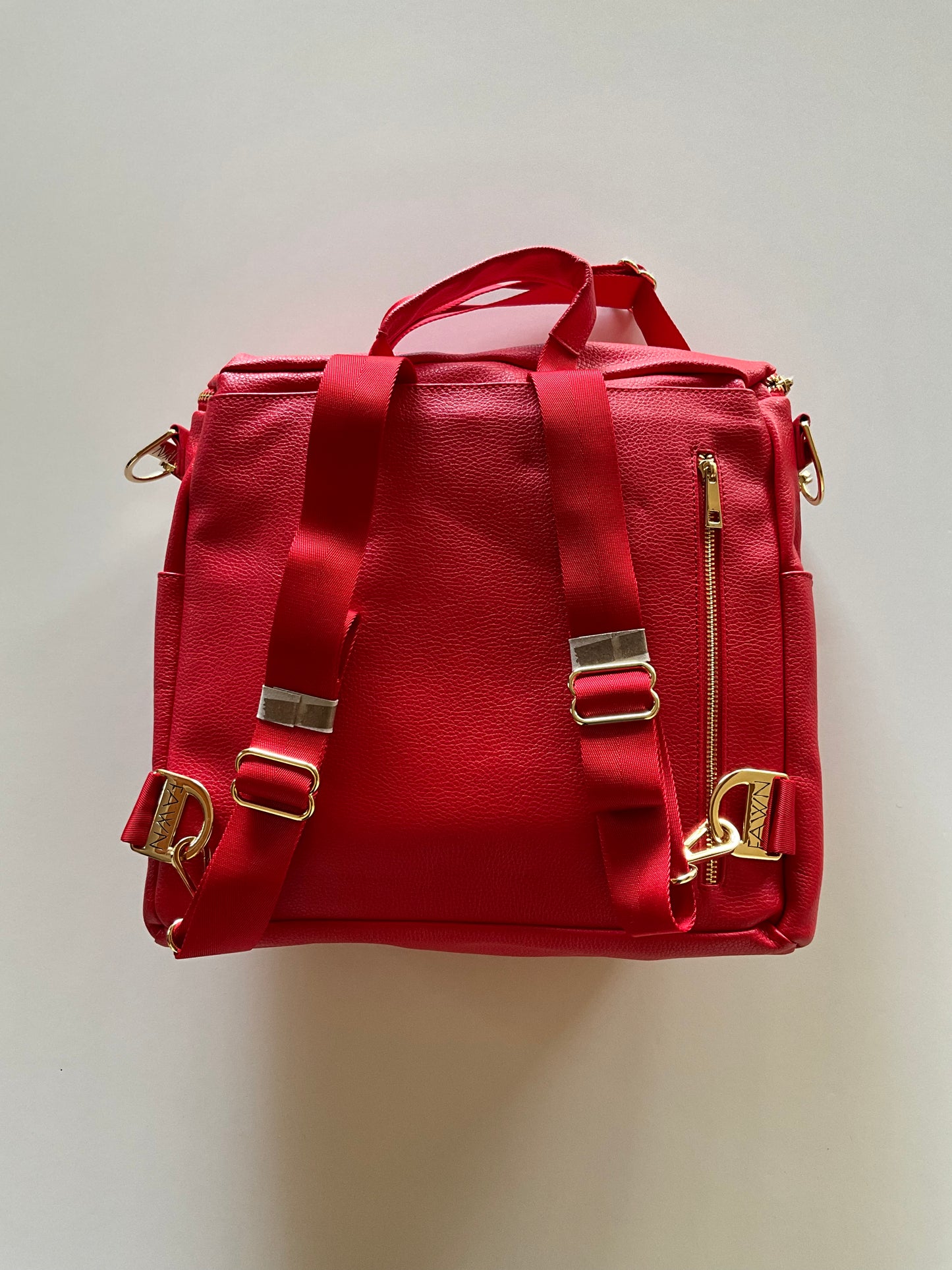 Red Backpack Diaper Bag