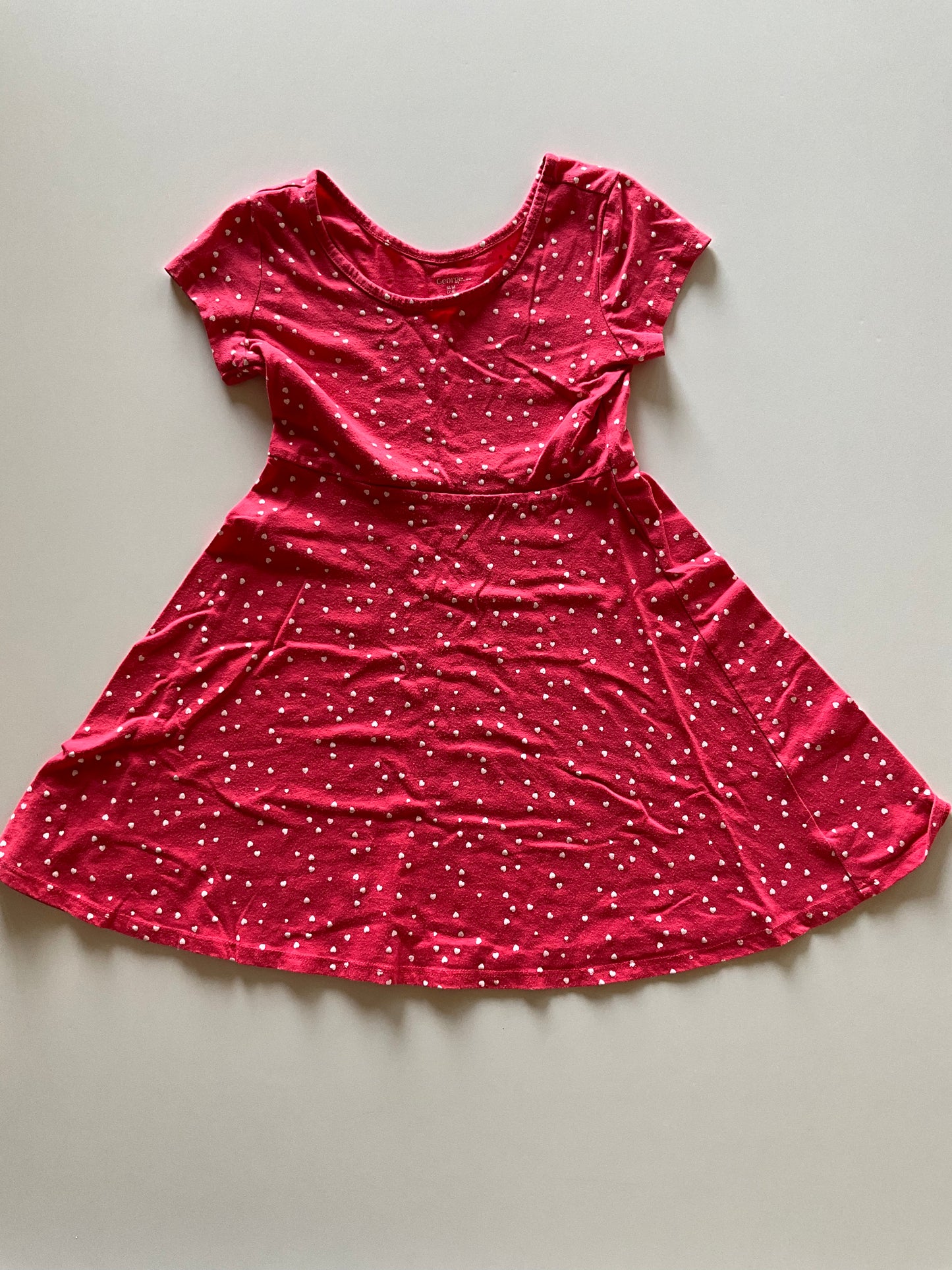 Reddish Pink Heart Dress