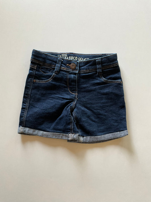Dark Blue Denim Shorts