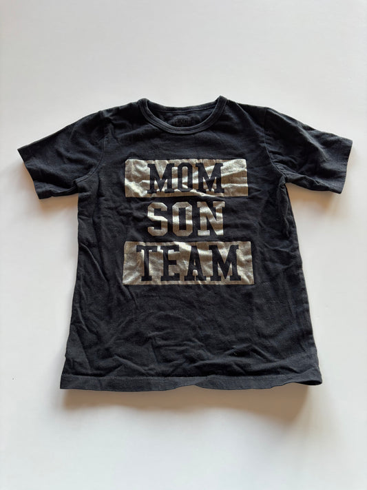 Black & Gold Mom Son Team Tee