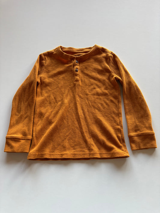 Harvest Gold Waffle Henley