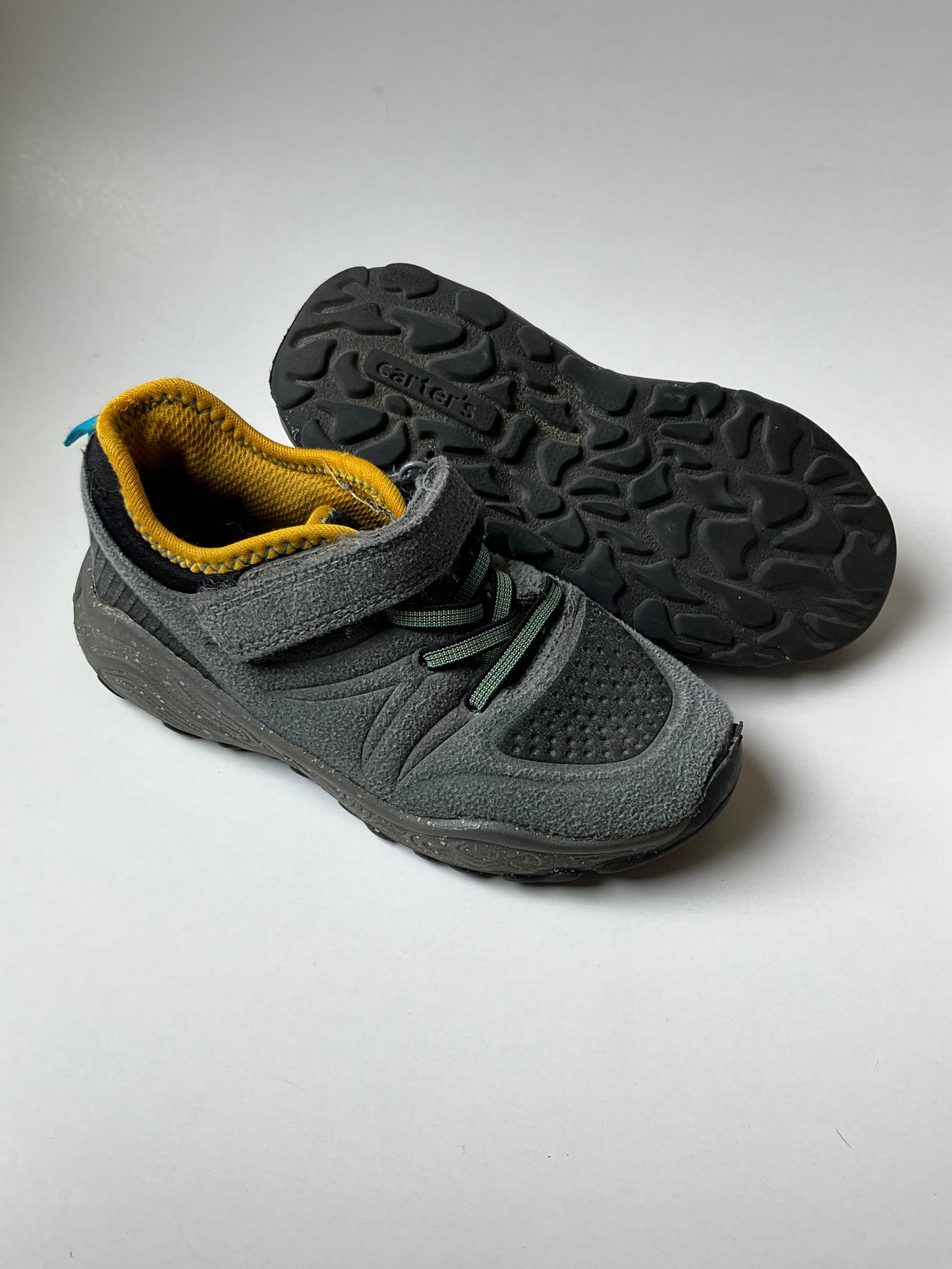 Grey & Yellow Sneakers