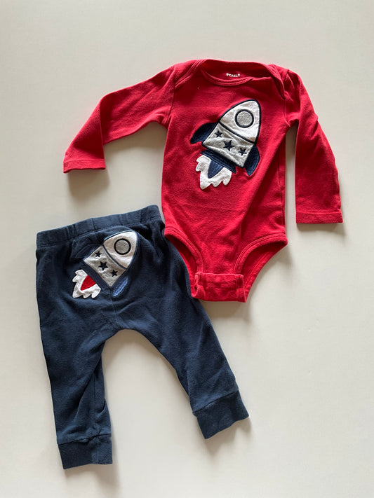 2pc Red Rocket Set