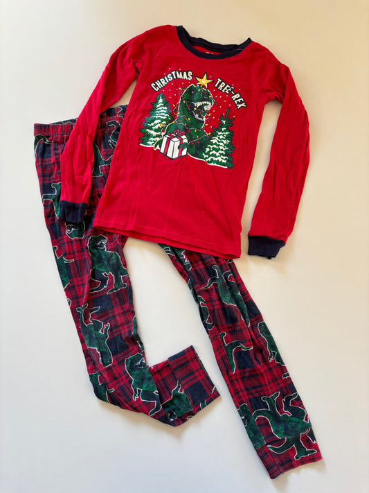 2pc Christmas Tree-Rex Pajamas