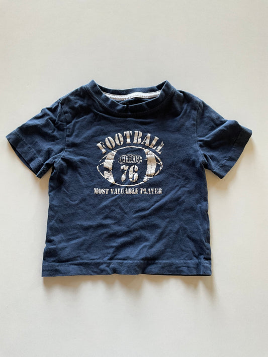 Navy Football Tee