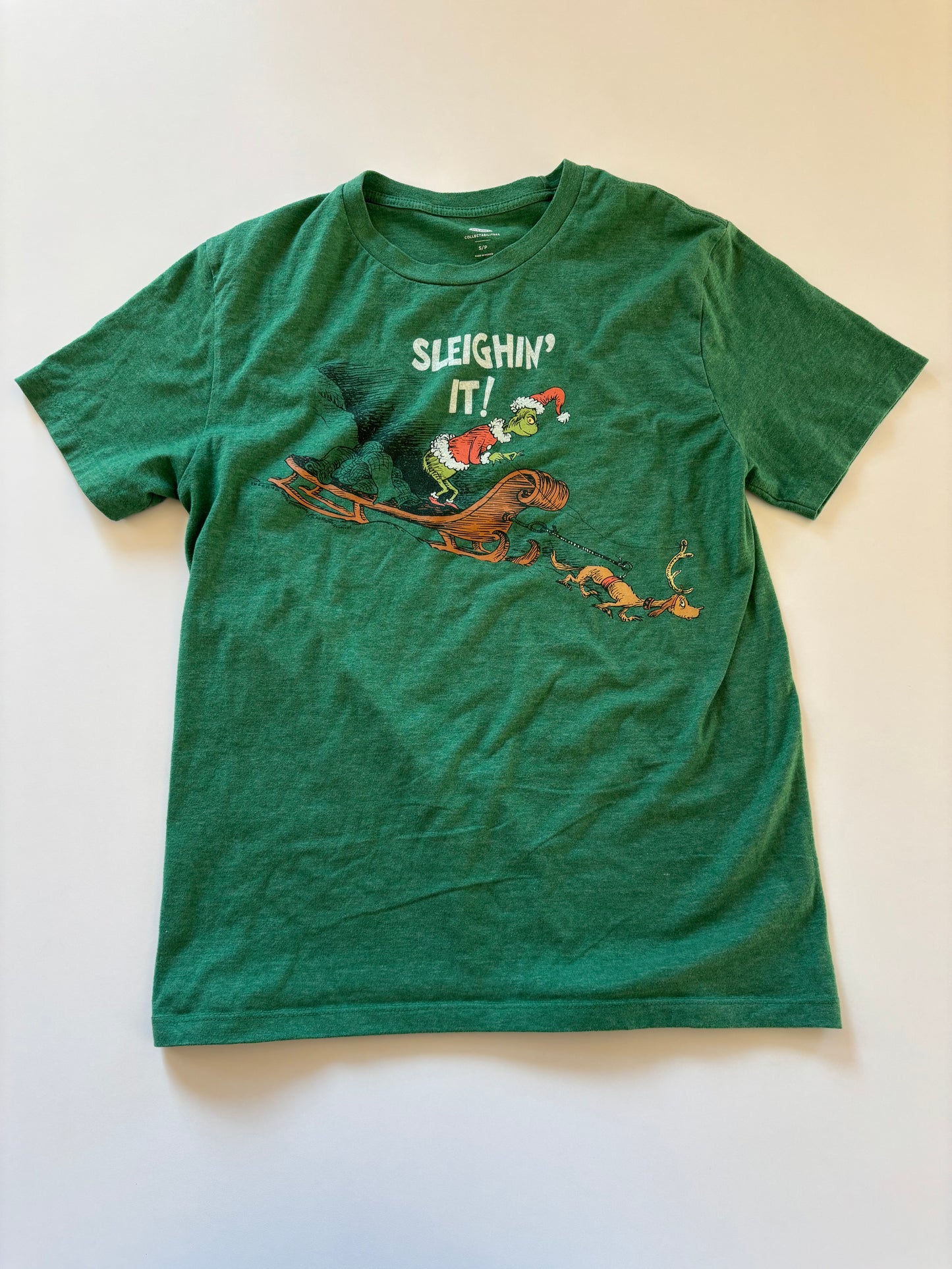 Green Sleighin It Grinch Tee