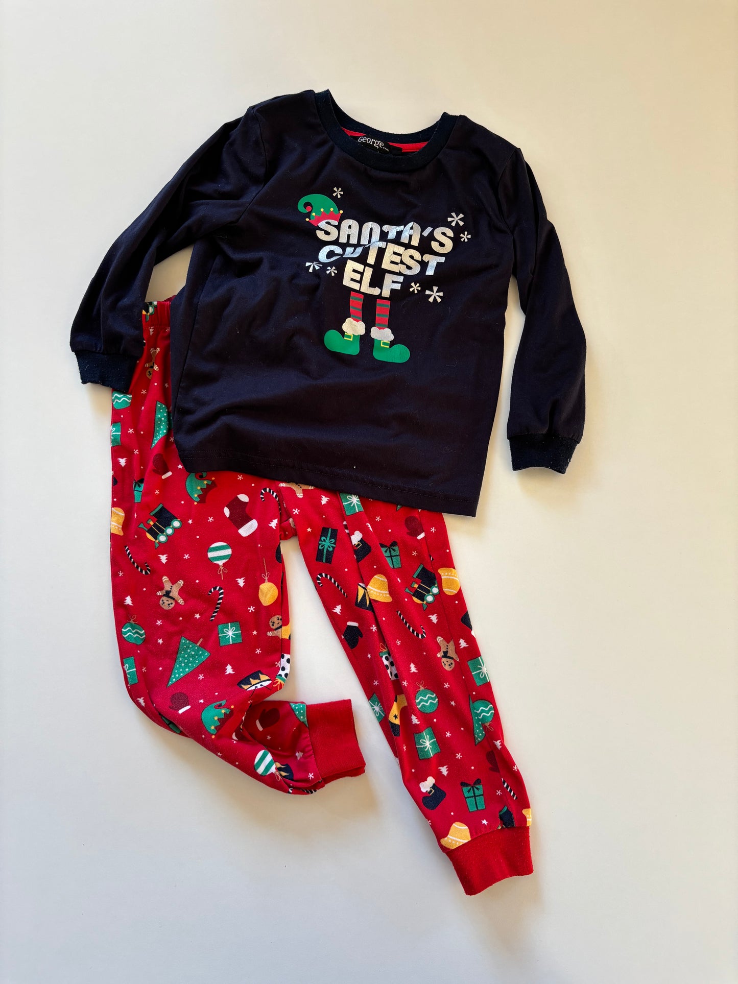 2pc Santa's Cutest Elf Pajamas
