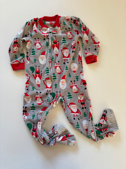 Grey Santa Fleece Sleeper