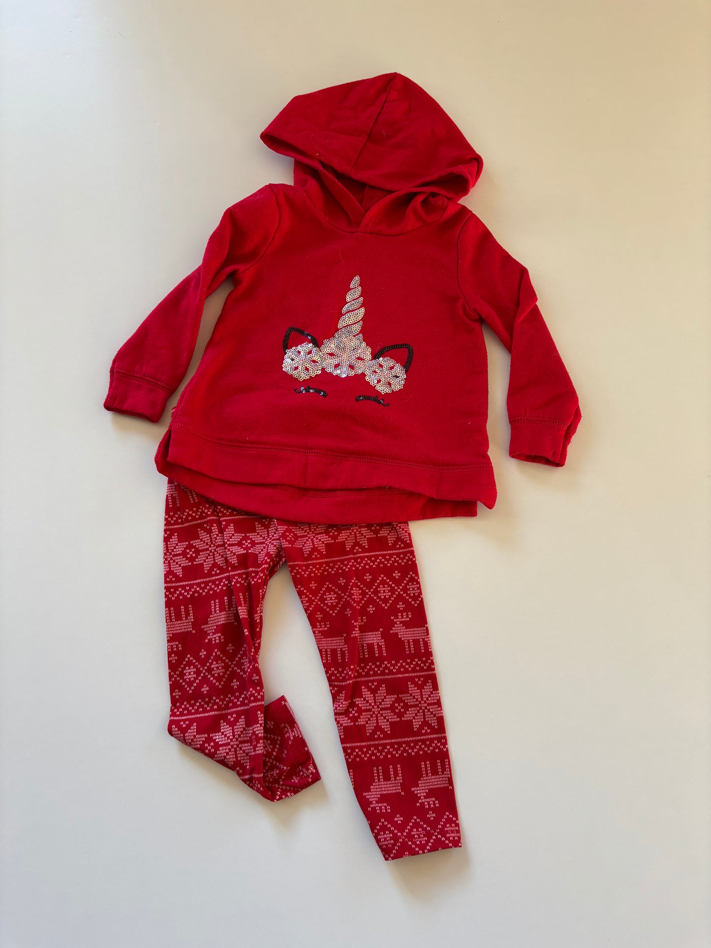 2pc Snowflake Unicorn Set