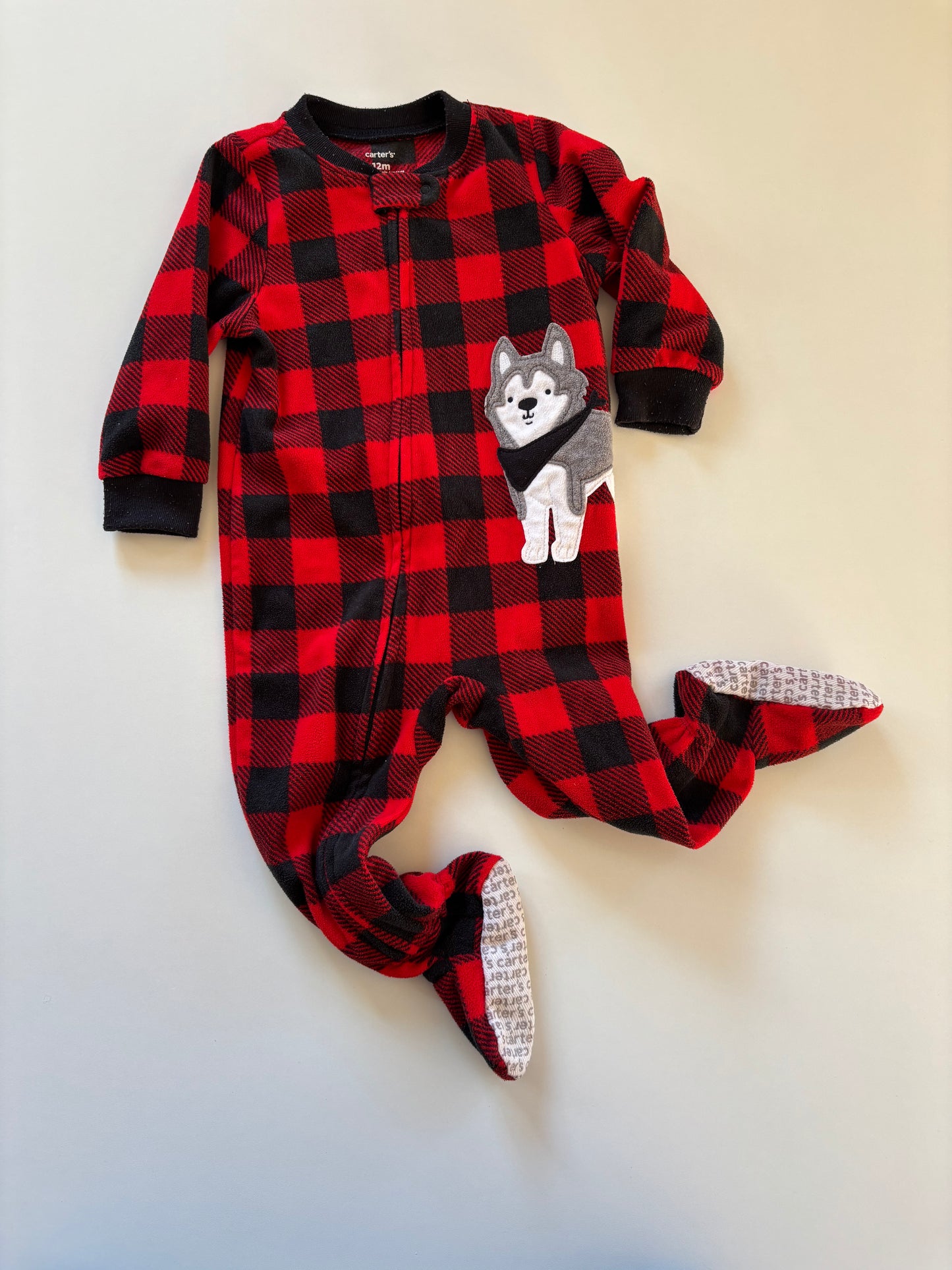 Buffalo Plaid Husky Fleece Sleeper