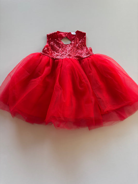 Red Sparkly Party Dress