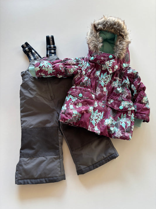 2pc Purple, Teal, & Grey Snow Suit