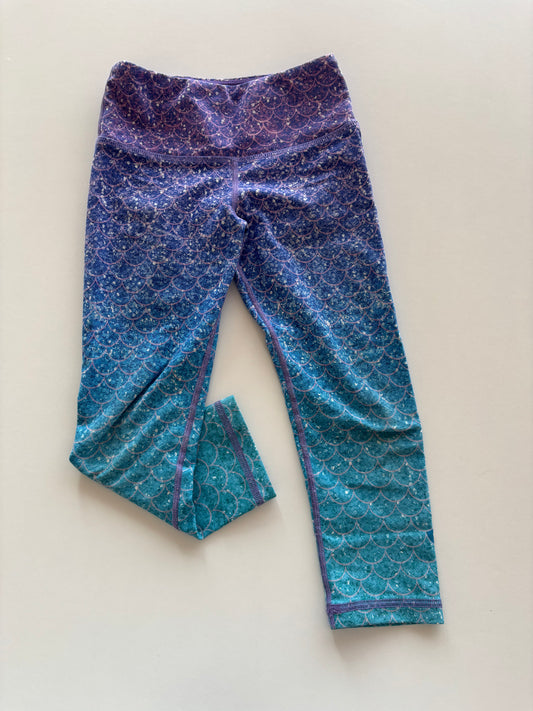 Ombre Mermaid Athletic Capris