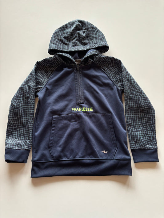 Blue 1/2 Zip Fearless Hoodie