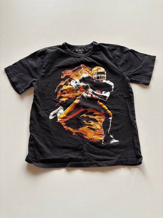 Black Football Tee