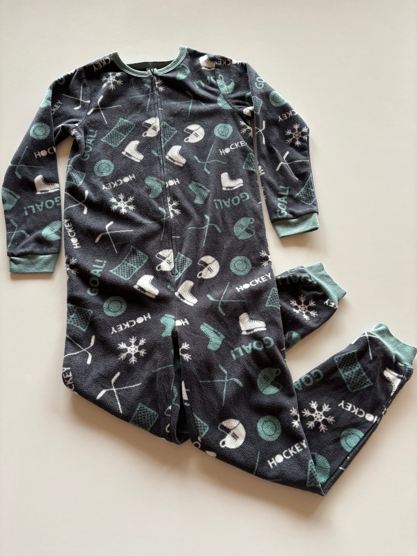 Grey Hockey Fleece Sleeper