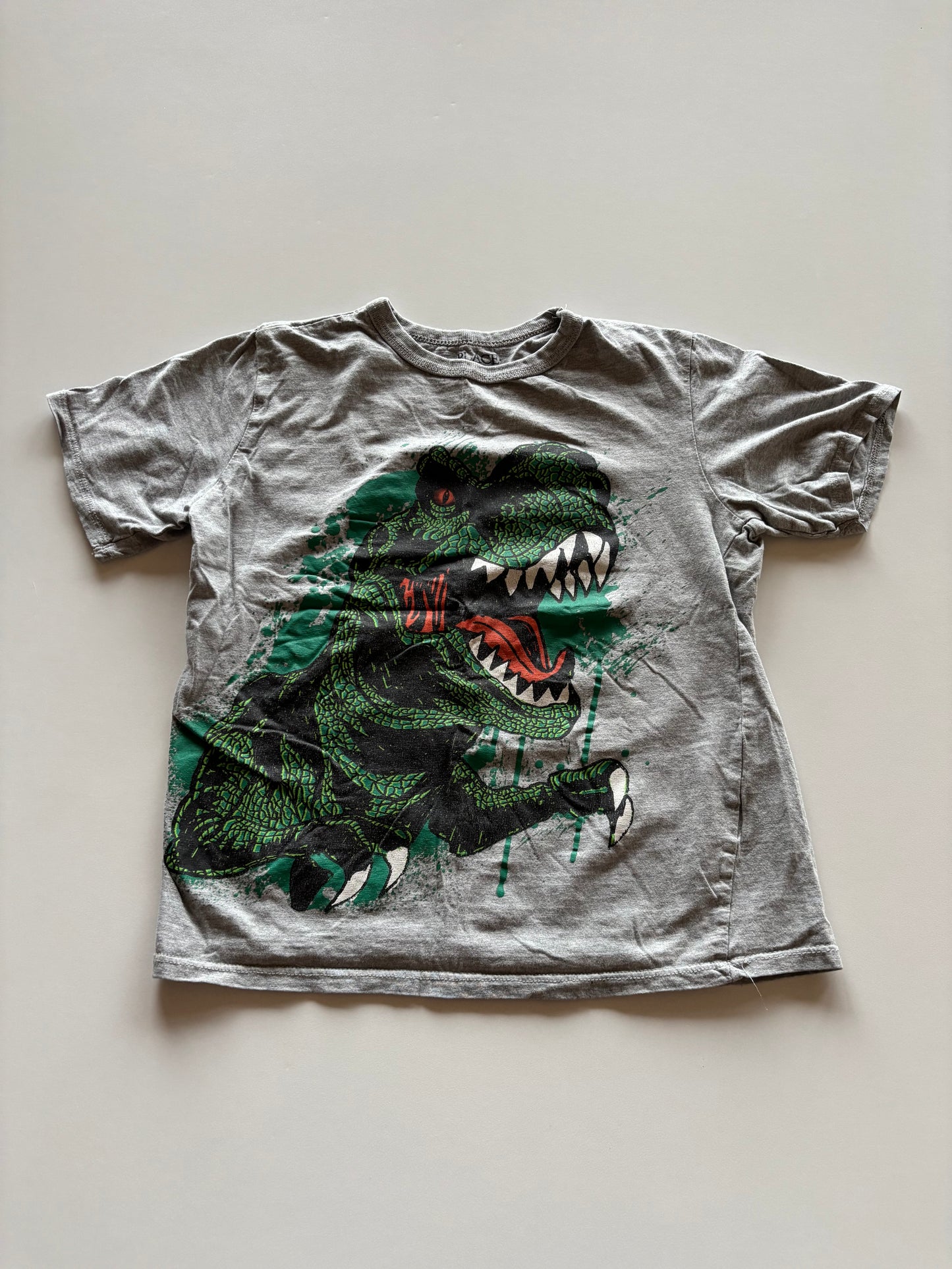 Grey Dinosaur Tee