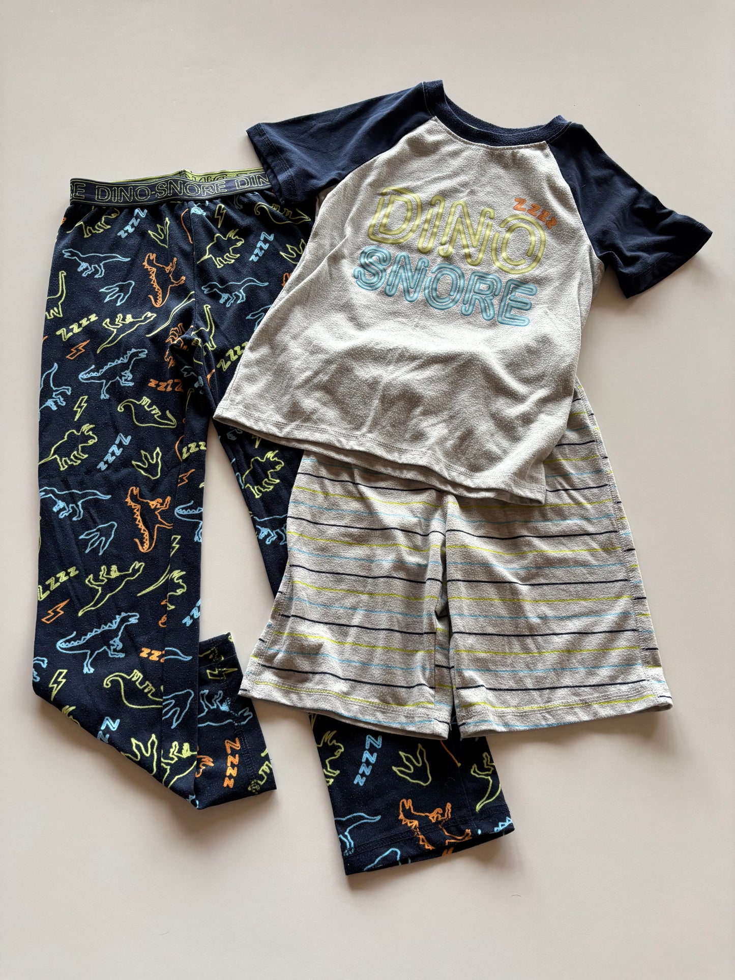 3pc Mix and Match Dino Snore Pajamas