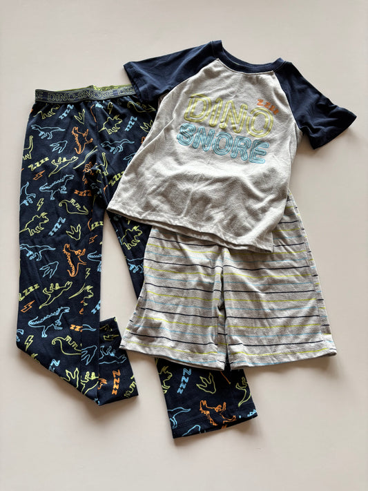 3pc Mix and Match Dino Snore Pajamas