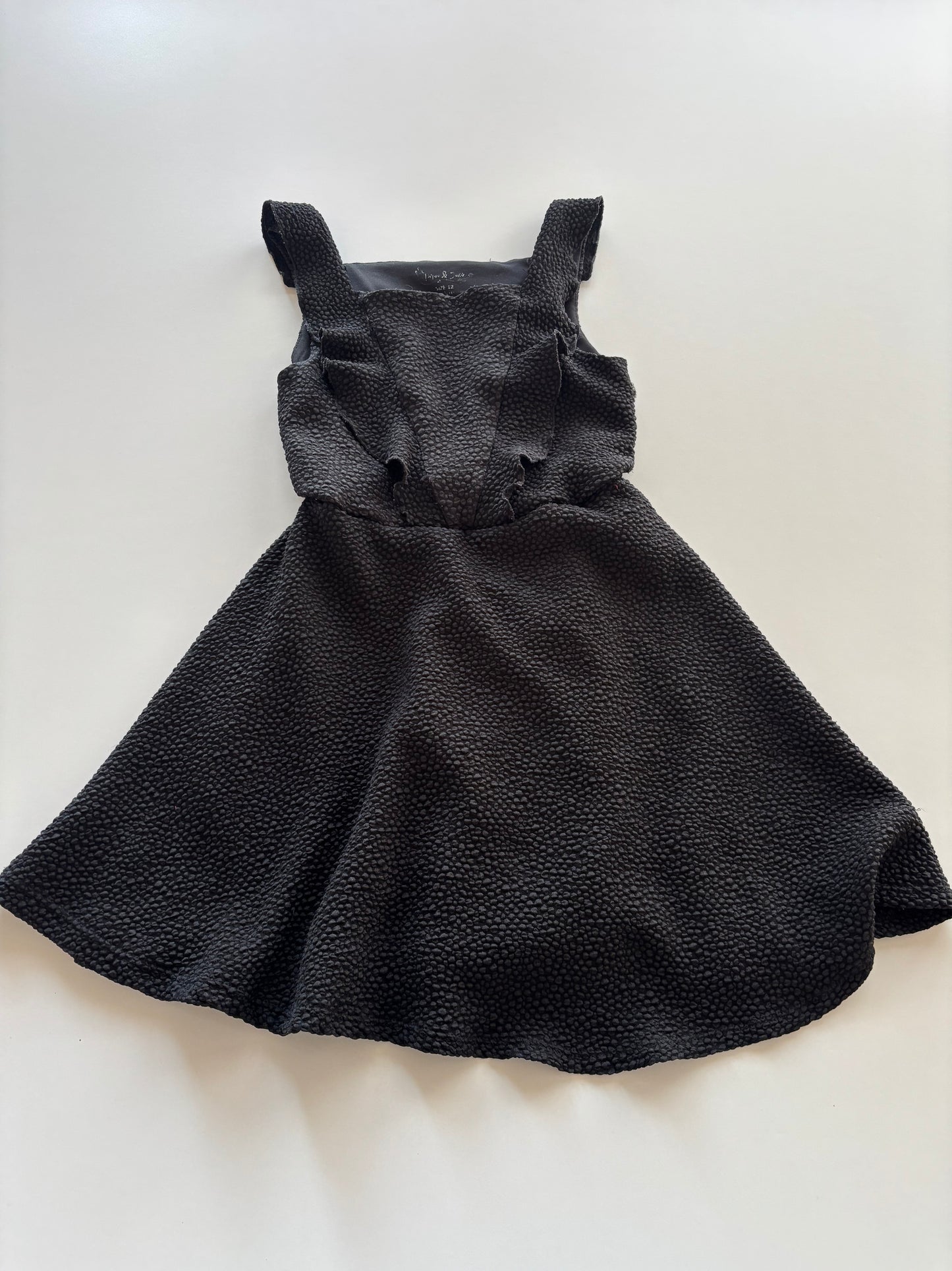 Black Textured Dress