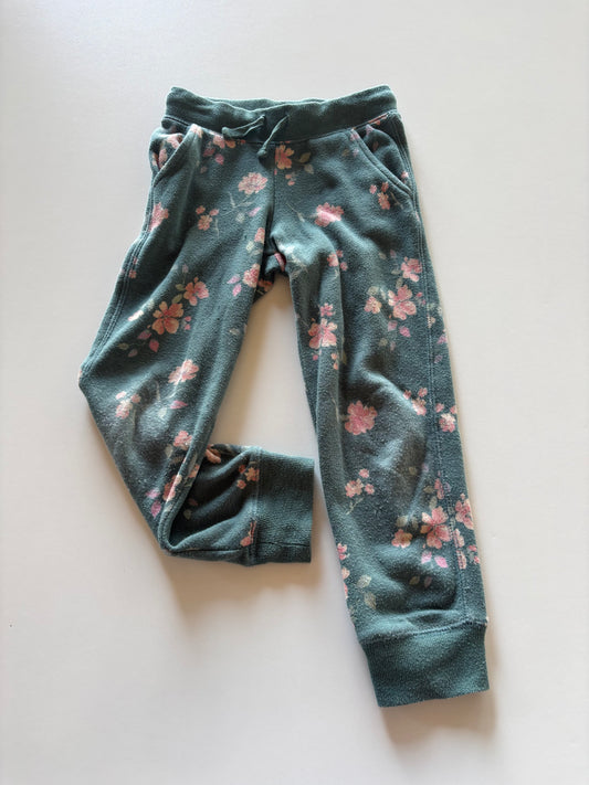 Green Floral Joggers