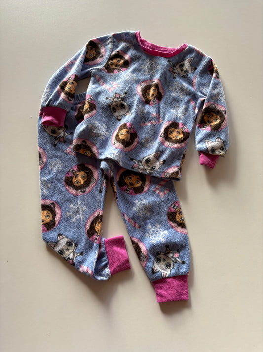 2pc Fleece Gabby's Dollhouse Pajamas