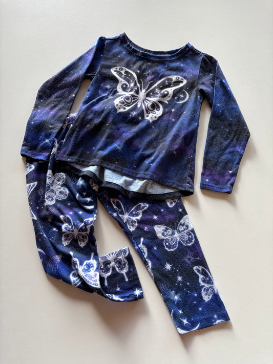 2pc Butterfly Space Pajamas