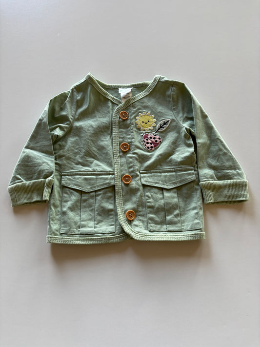Sage Lightweight Button Up Jacket