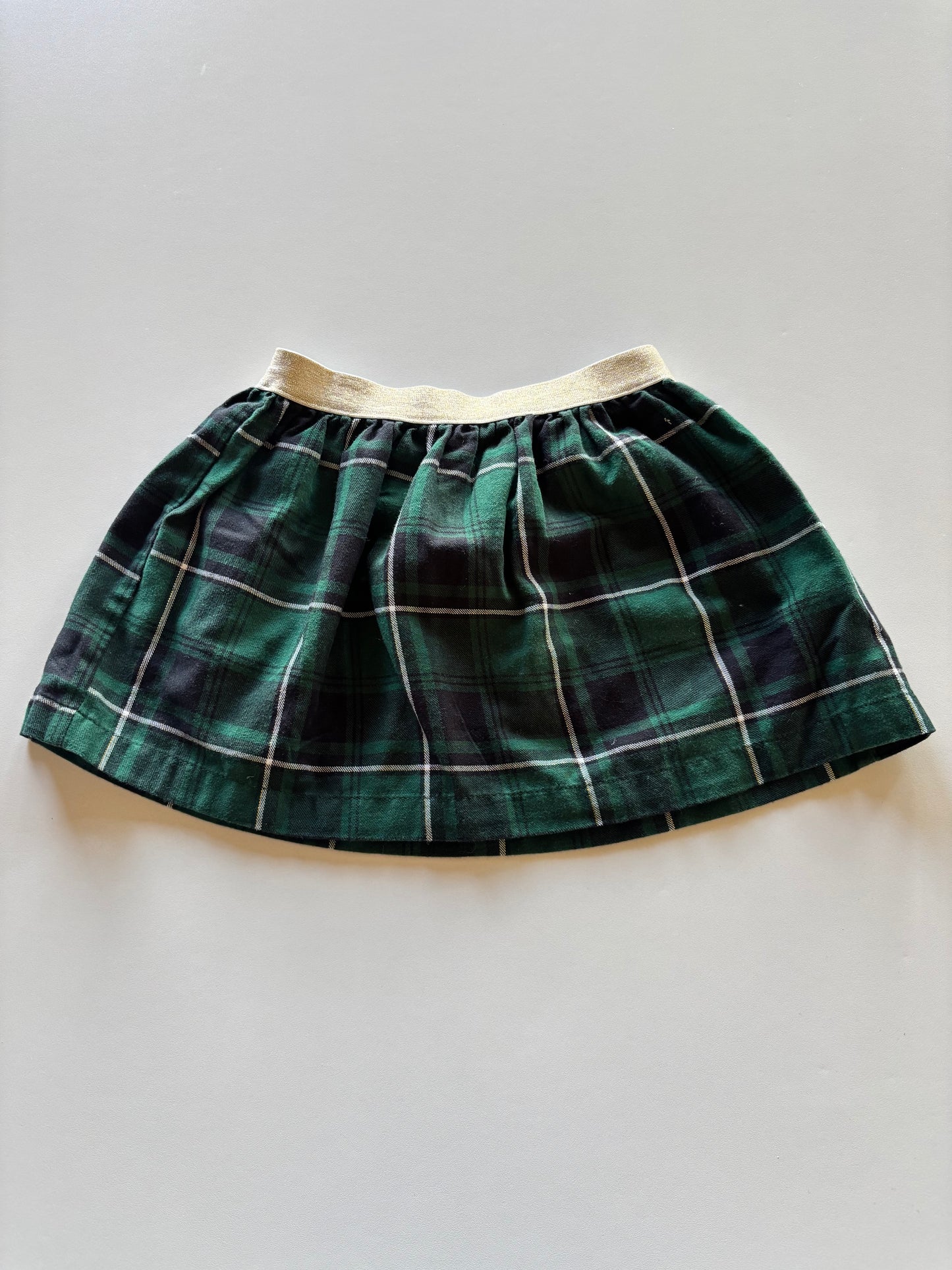 Green Plaid Skirt