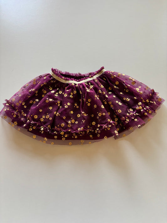 Purple & Gold Tulle Skirt