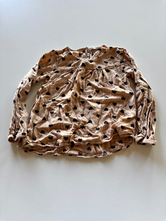 Beige Heart Shirt