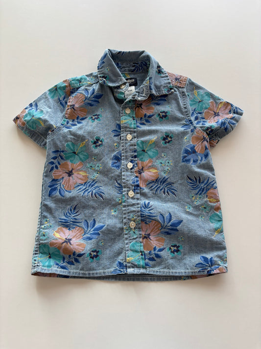 Cahmbray Hawaiian Button Up Tee