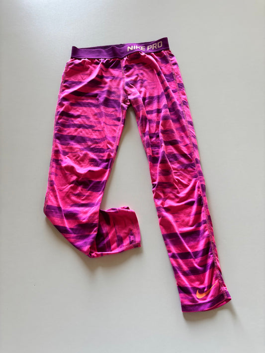 Pink & Purple Nike Pro Athletic Leggings