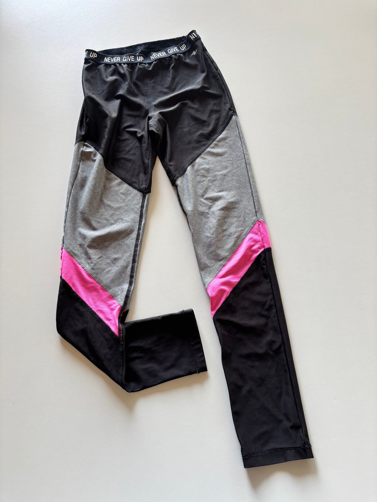 Black, Grey, & Pink Athletic Leggings