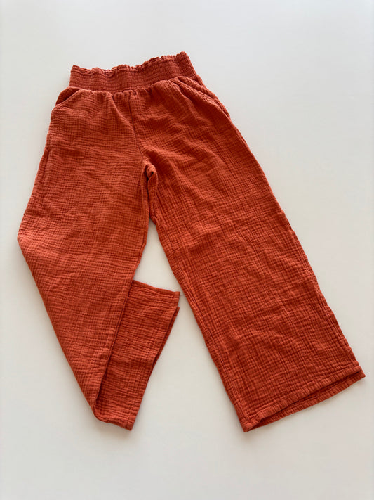 Burnt Orange Cotton Pants
