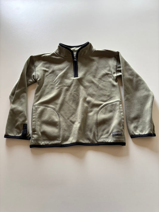 Olive 1/4 Zip Fleece Lined Sweater