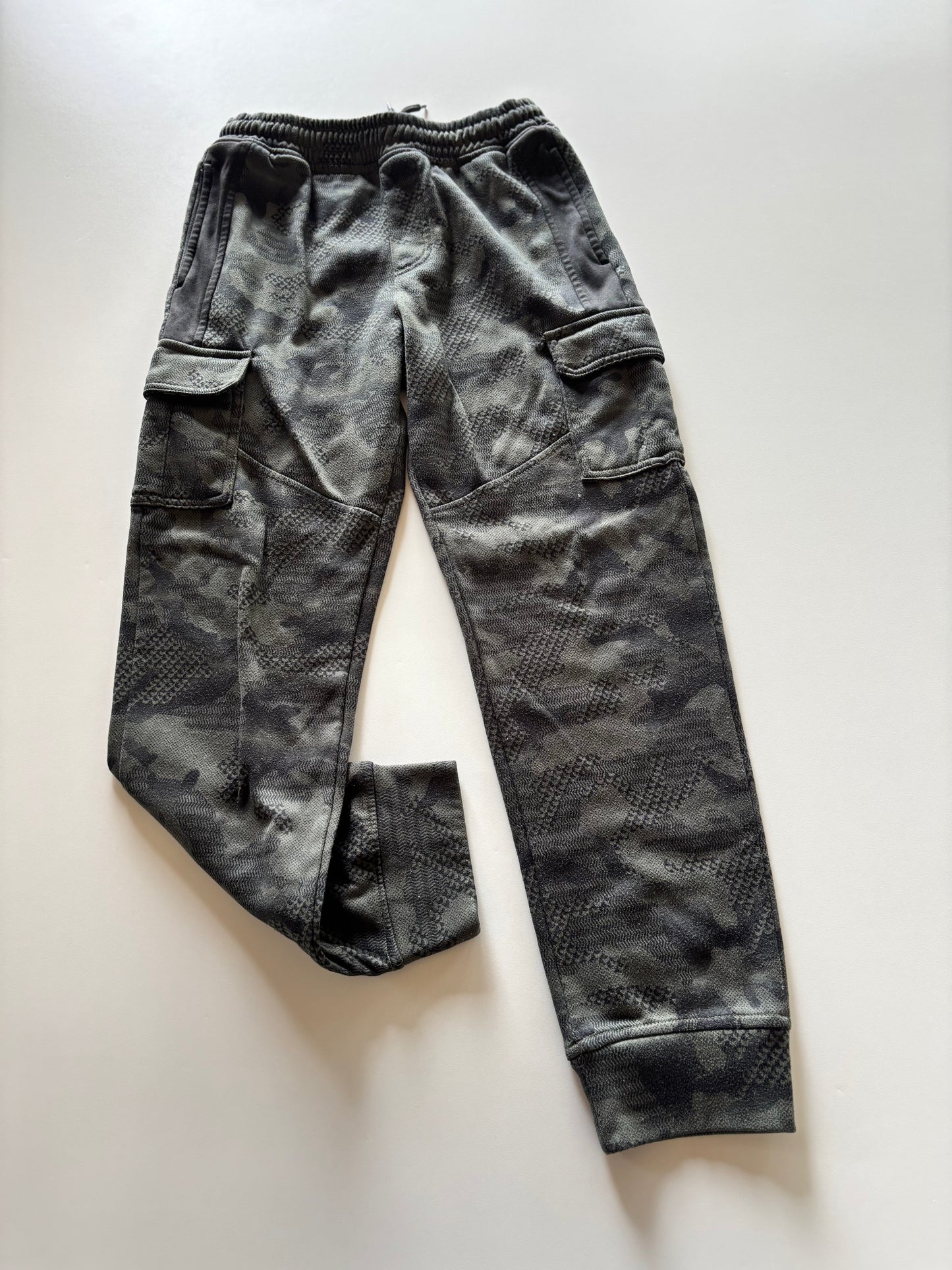 Green Digital Camo Cargo Joggers