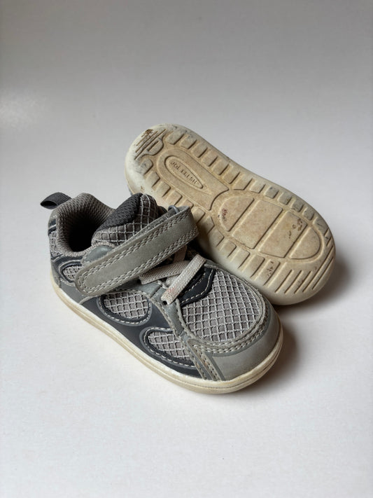 Grey Textured Shoes