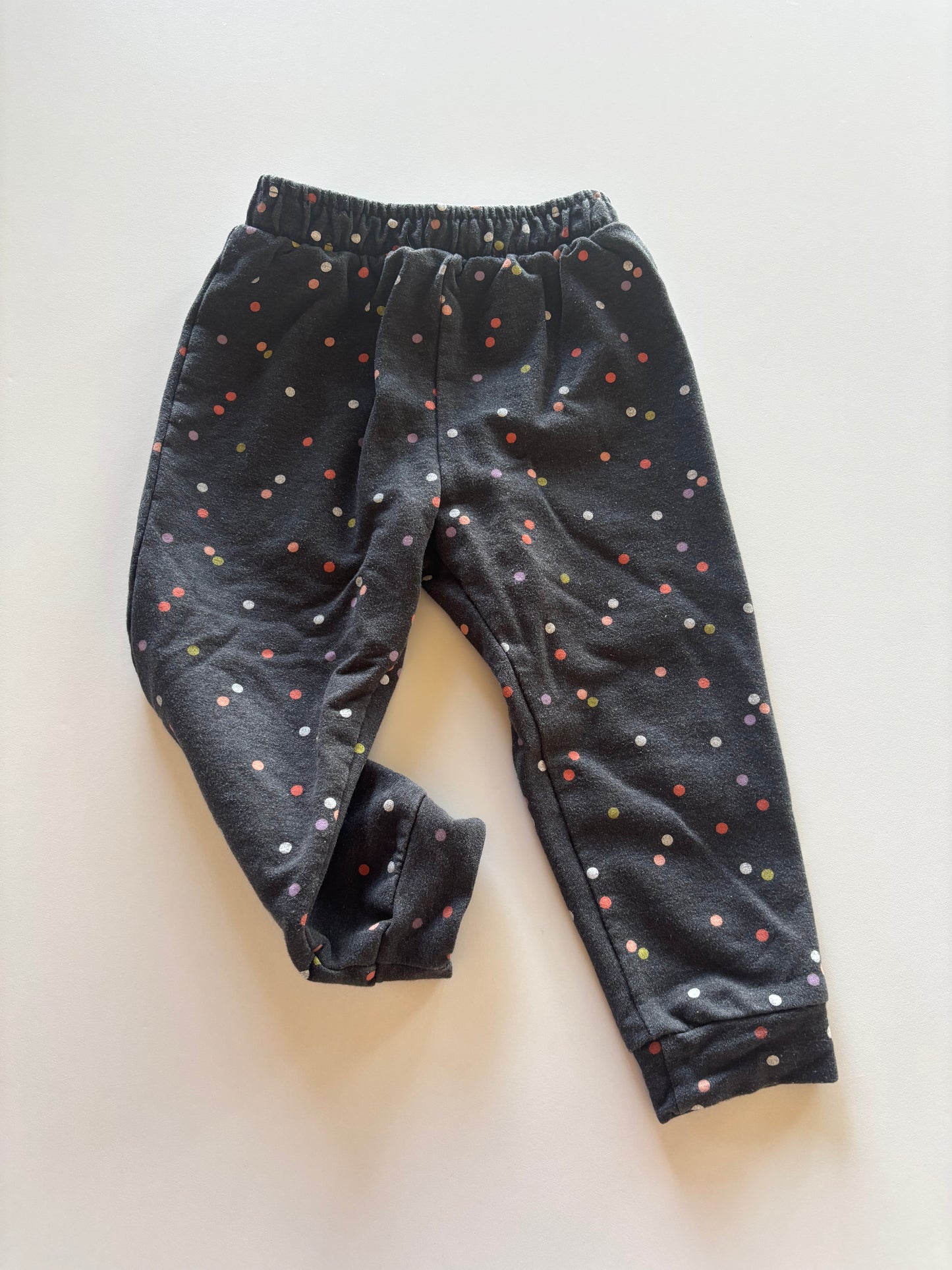 Charcoal Polka Dot Joggers