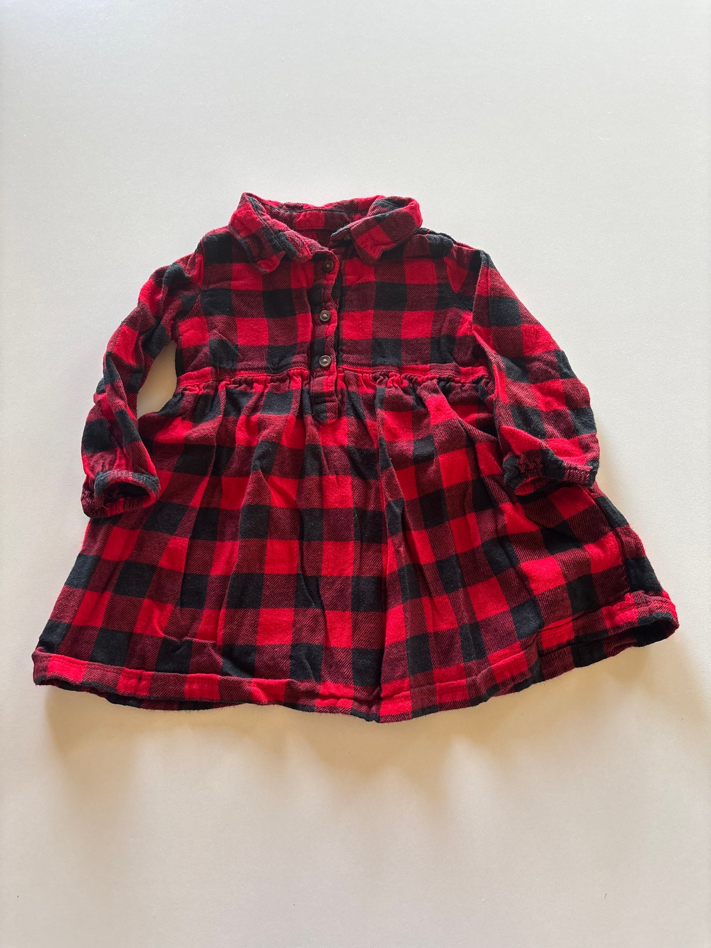 Buffalo Plaid Flannel Dress