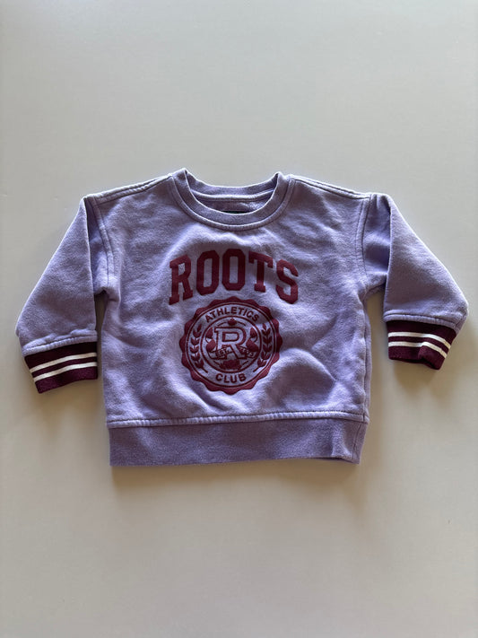 Purple Roots Crewneck Sweater