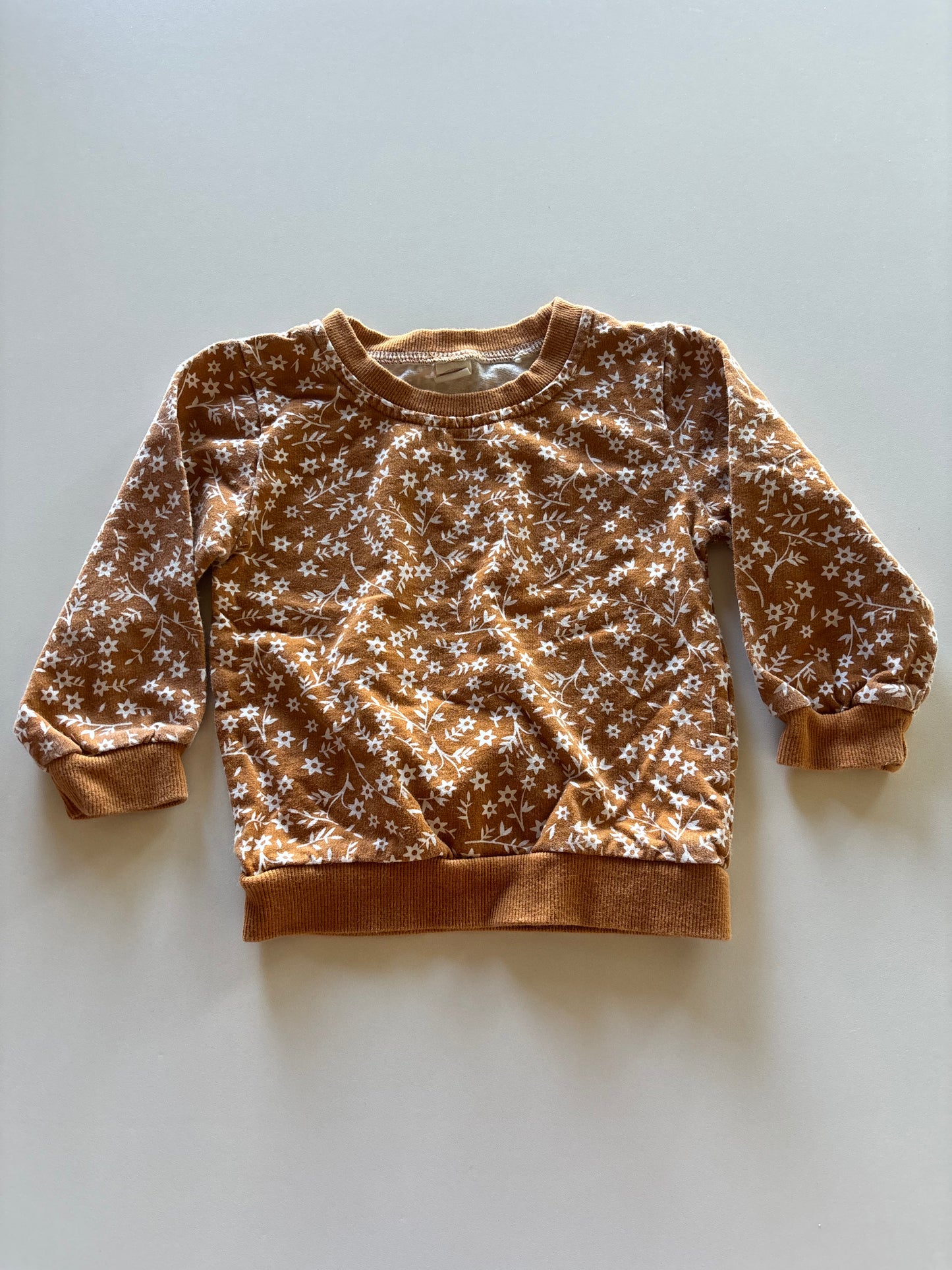 Copper Floral Crewneck