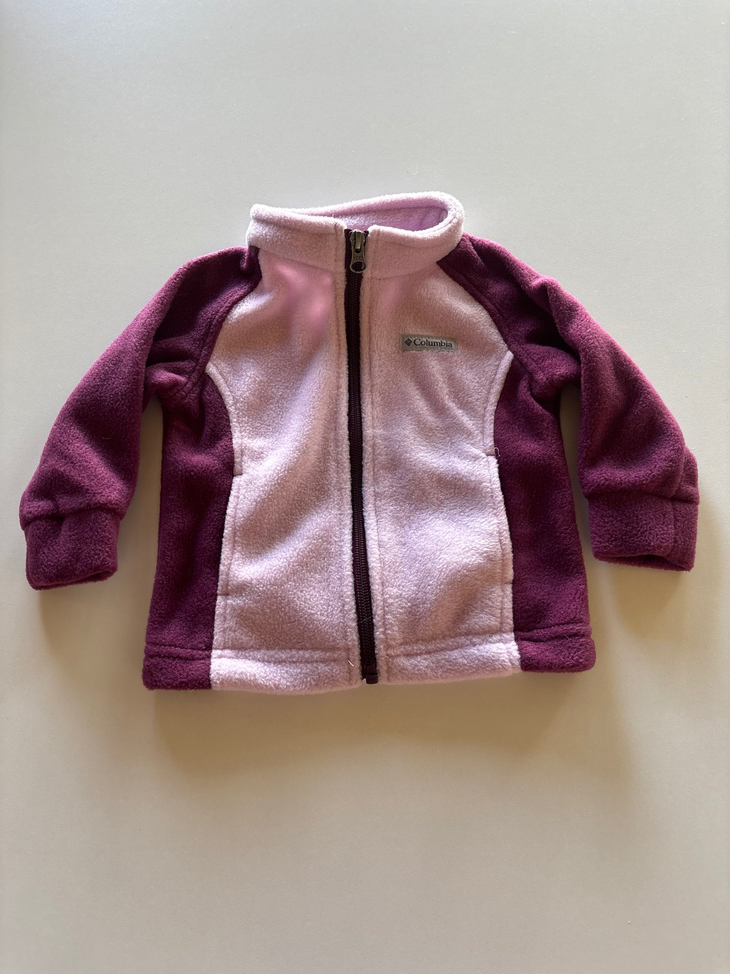 2 Tone Purple Columbia Fleece Zip Up Jacket