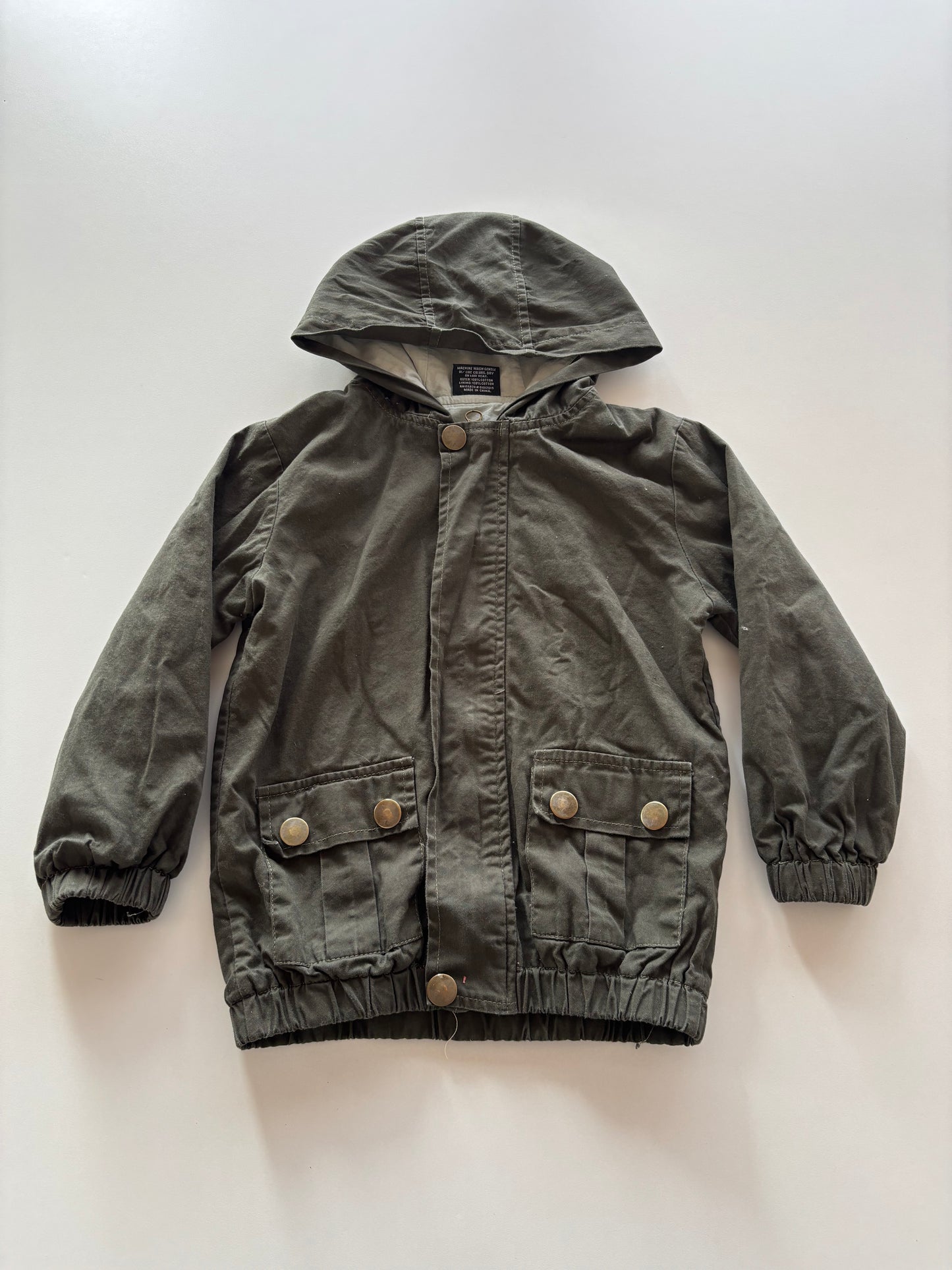Dark Olive Canvas Jacket