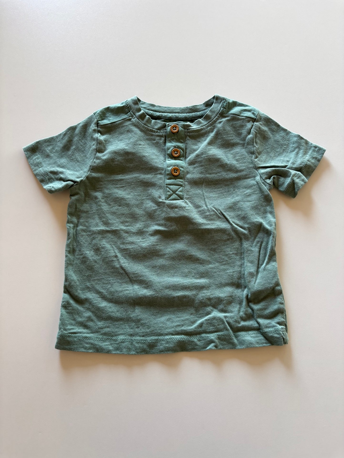 Green Henley Tee