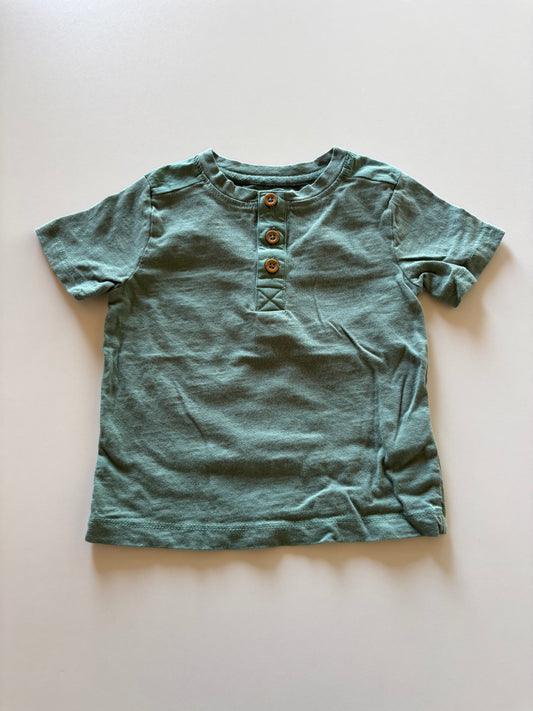 Green Henley Tee