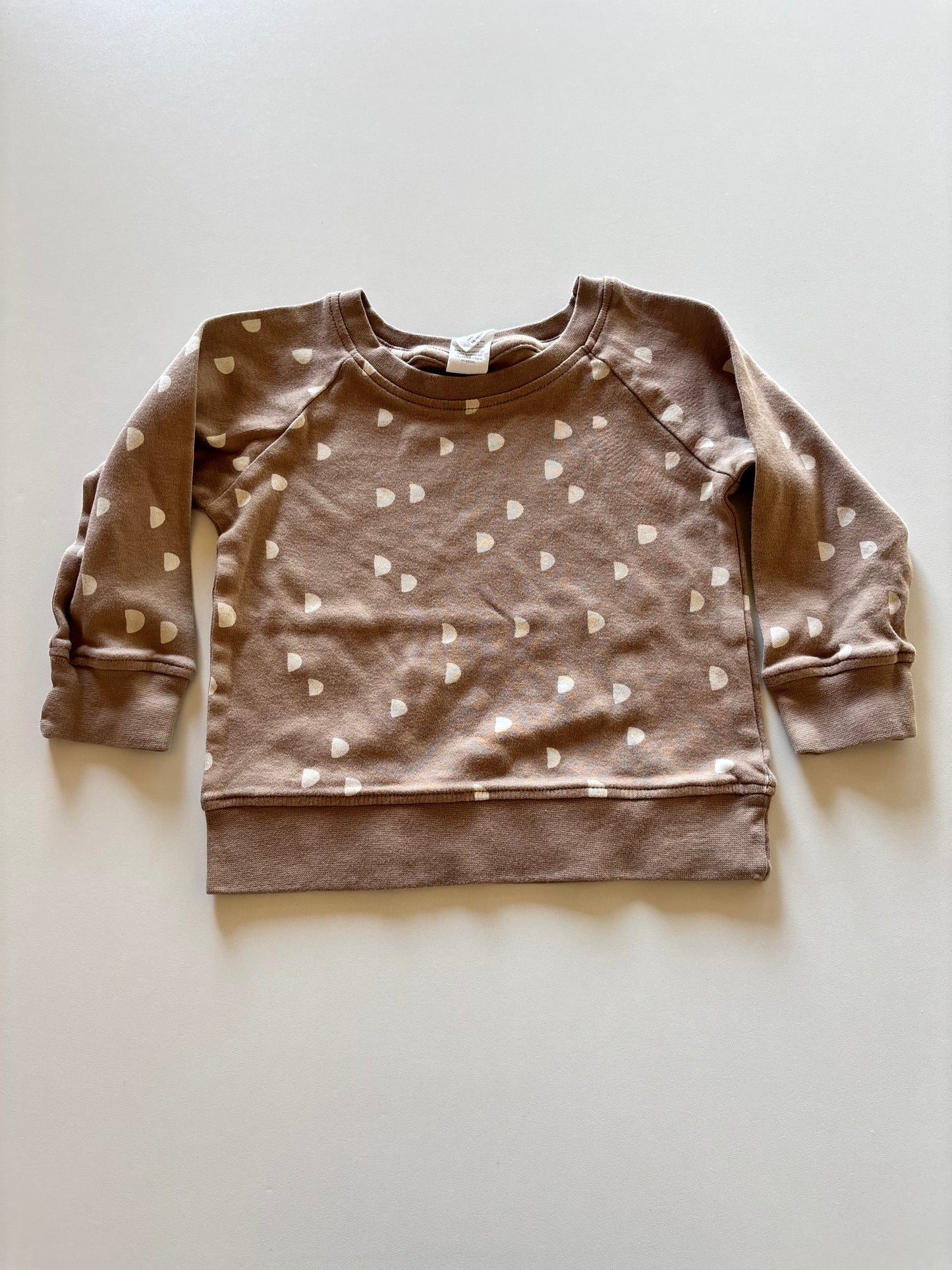 Light Brown Patterned Crewneck