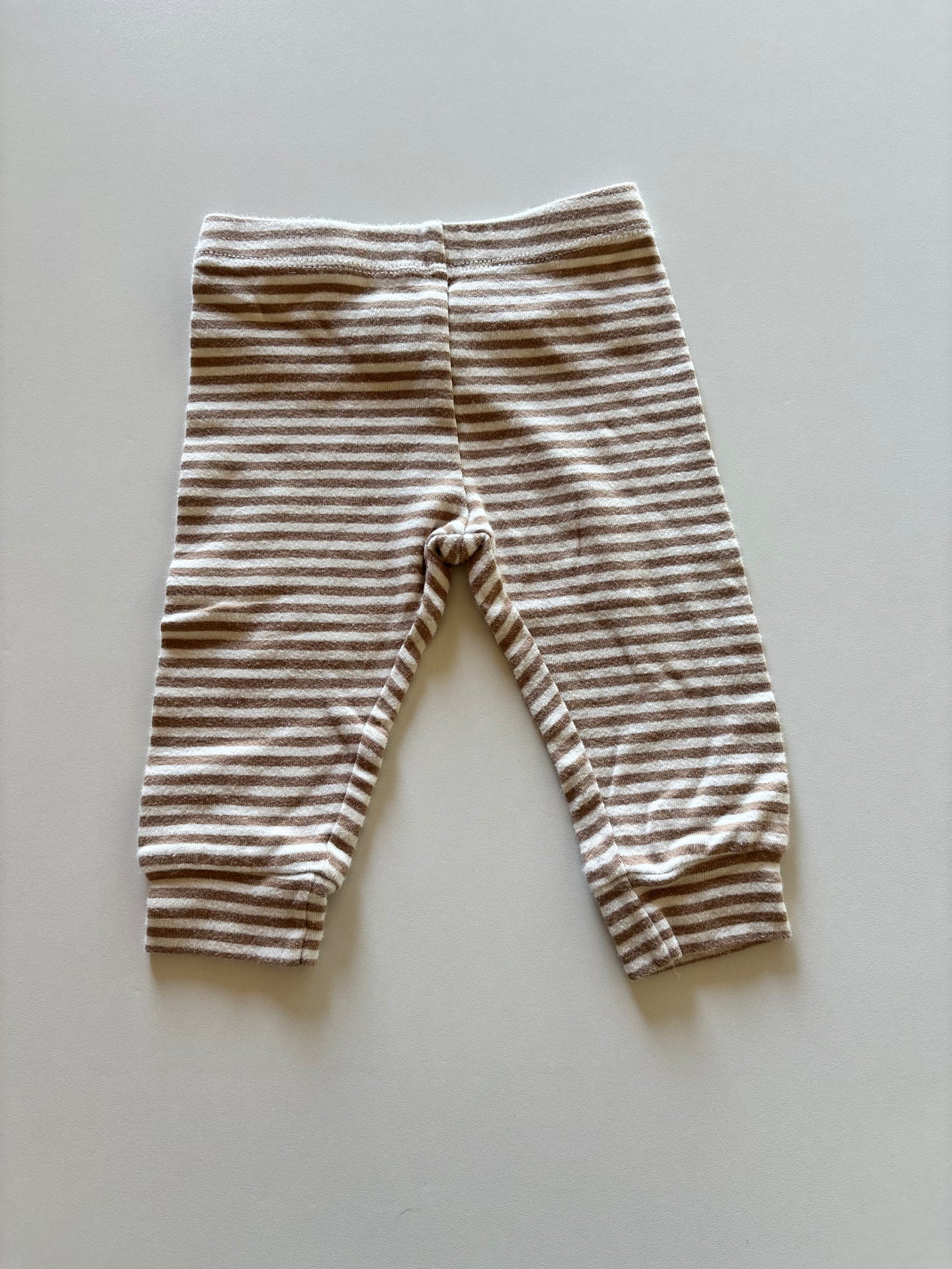 Brown & Ivory Striped Pants