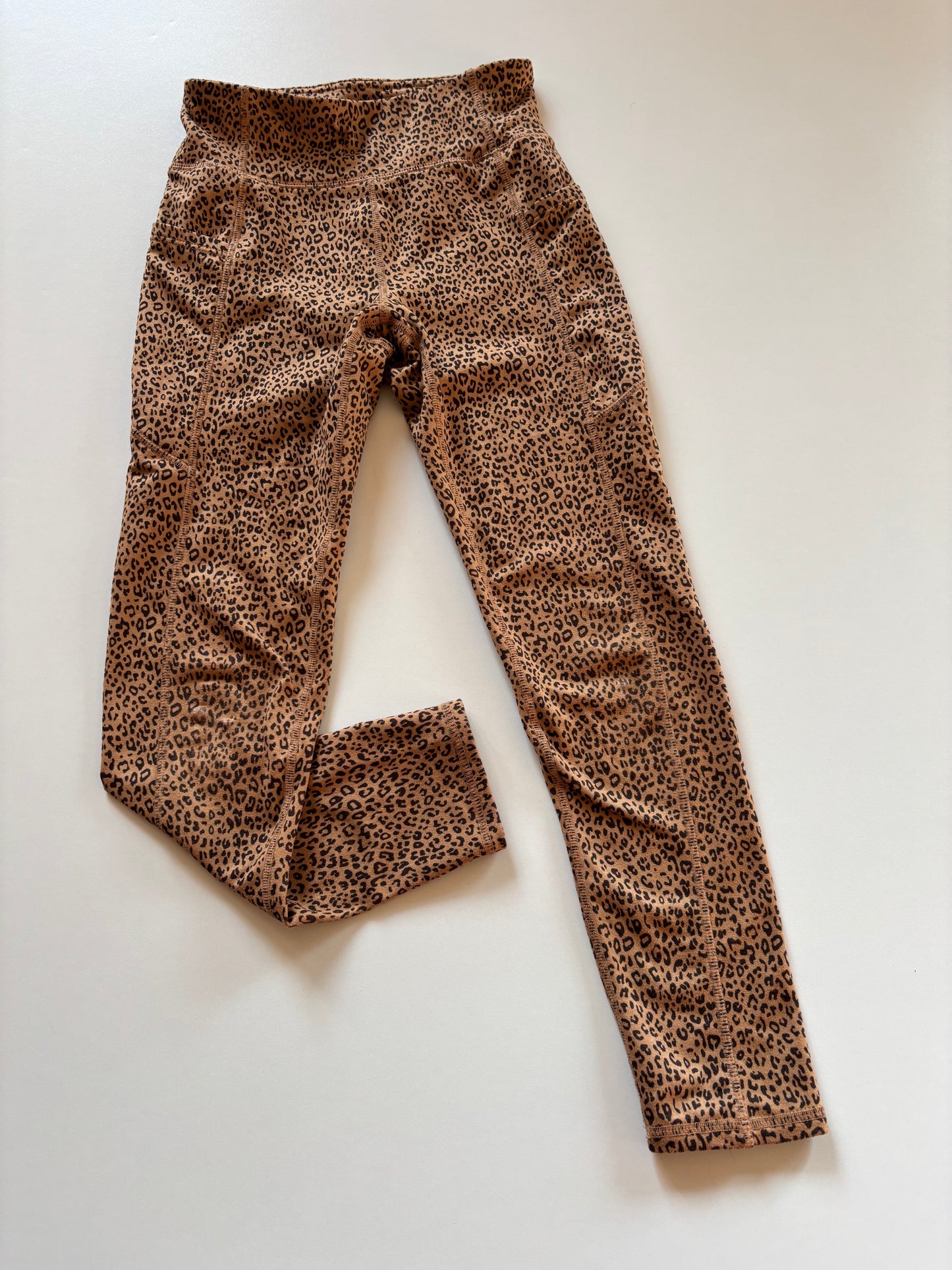 Brown Cheetah Pocket Leggings