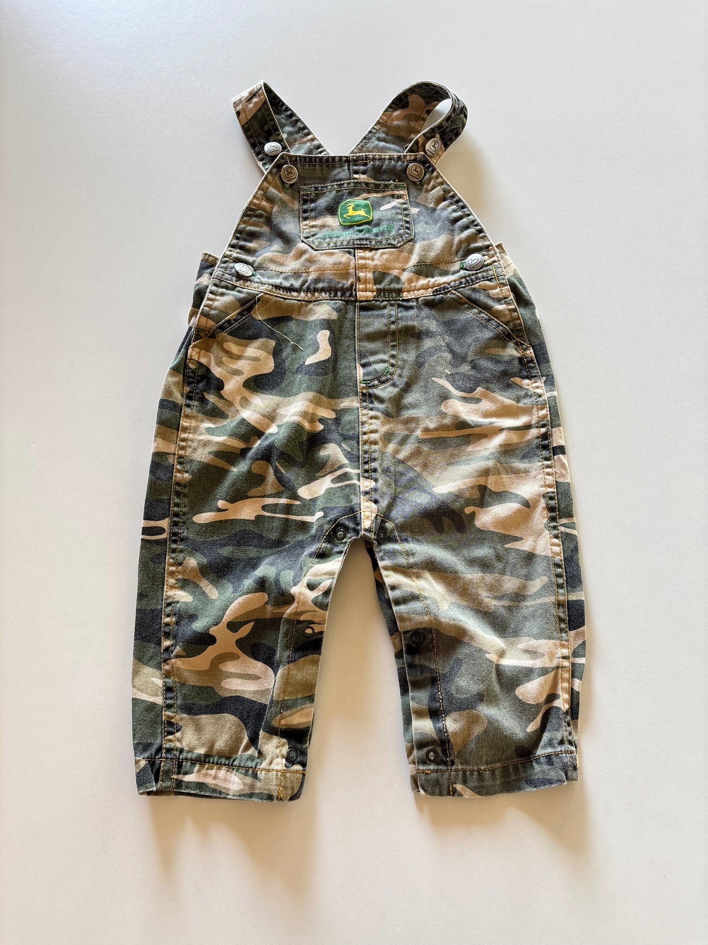 Camo Denim Overalls